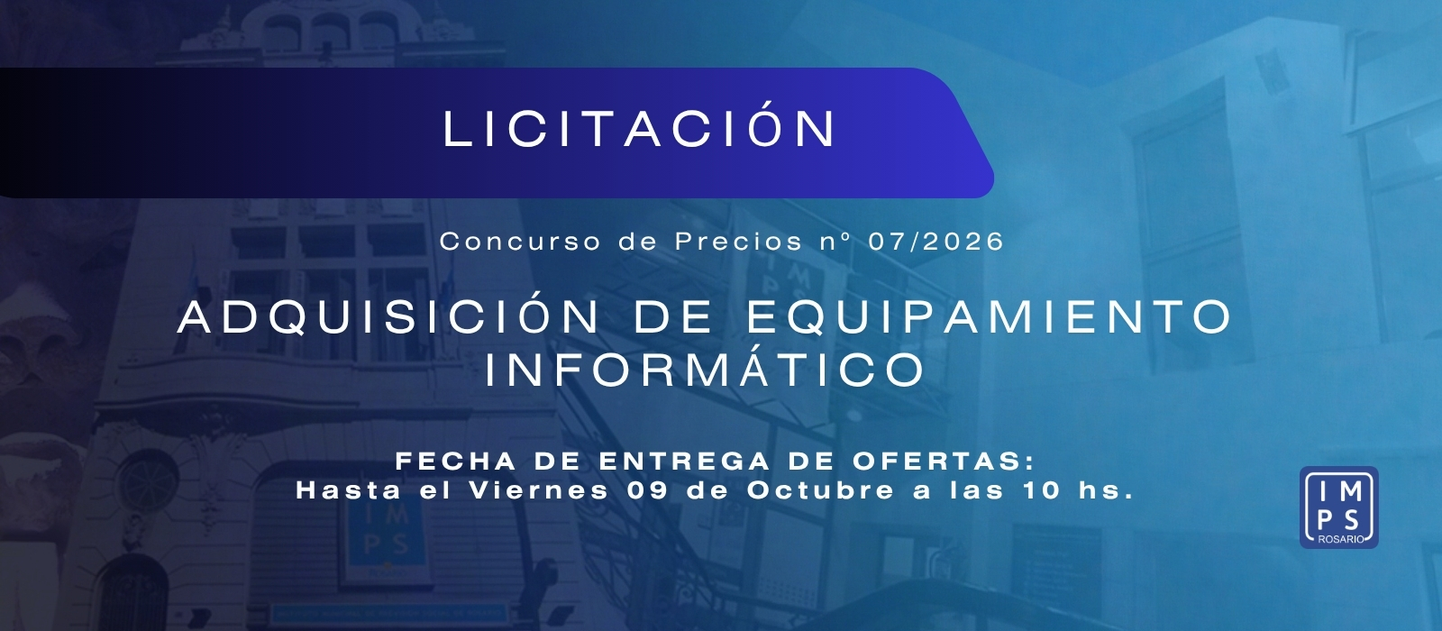Licitación: Equipamiento Informático 
